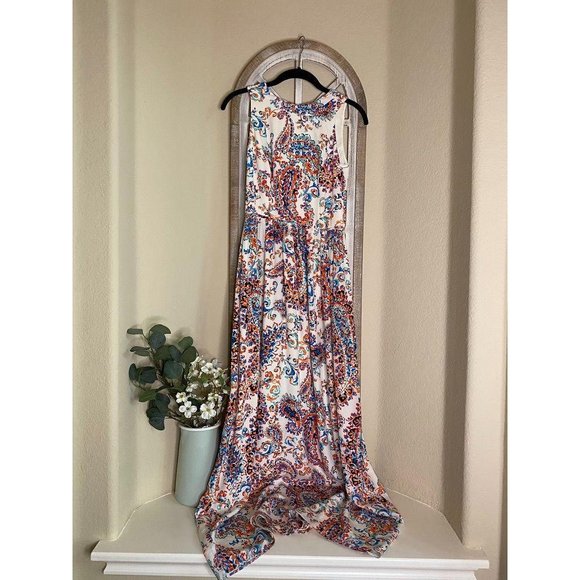 Shoshanna Dresses & Skirts - Shoshanna Halter Maxi Dress like new Cream orange